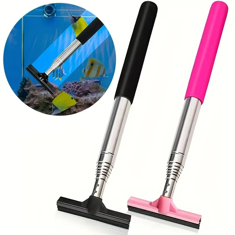 Marine Aquarium Glass Cleaner - 텔레스코픽 수족관 스크레이퍼 브러시, 수족관 청소용