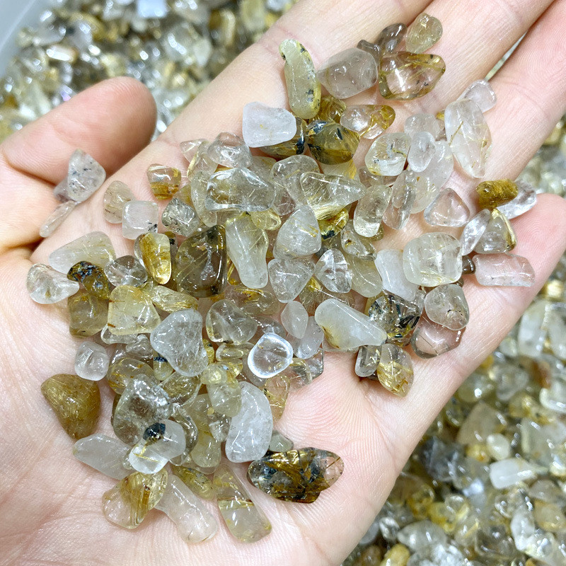 Aquarium Marine Stone - 천연 석영 루티드 텀블드 스톤, 수족관