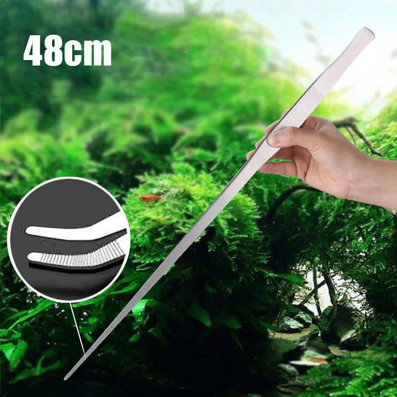 Marine Aquarium Glass Cleaner - 48cm 스테인레스 스틸 족집게 물고기 탱크