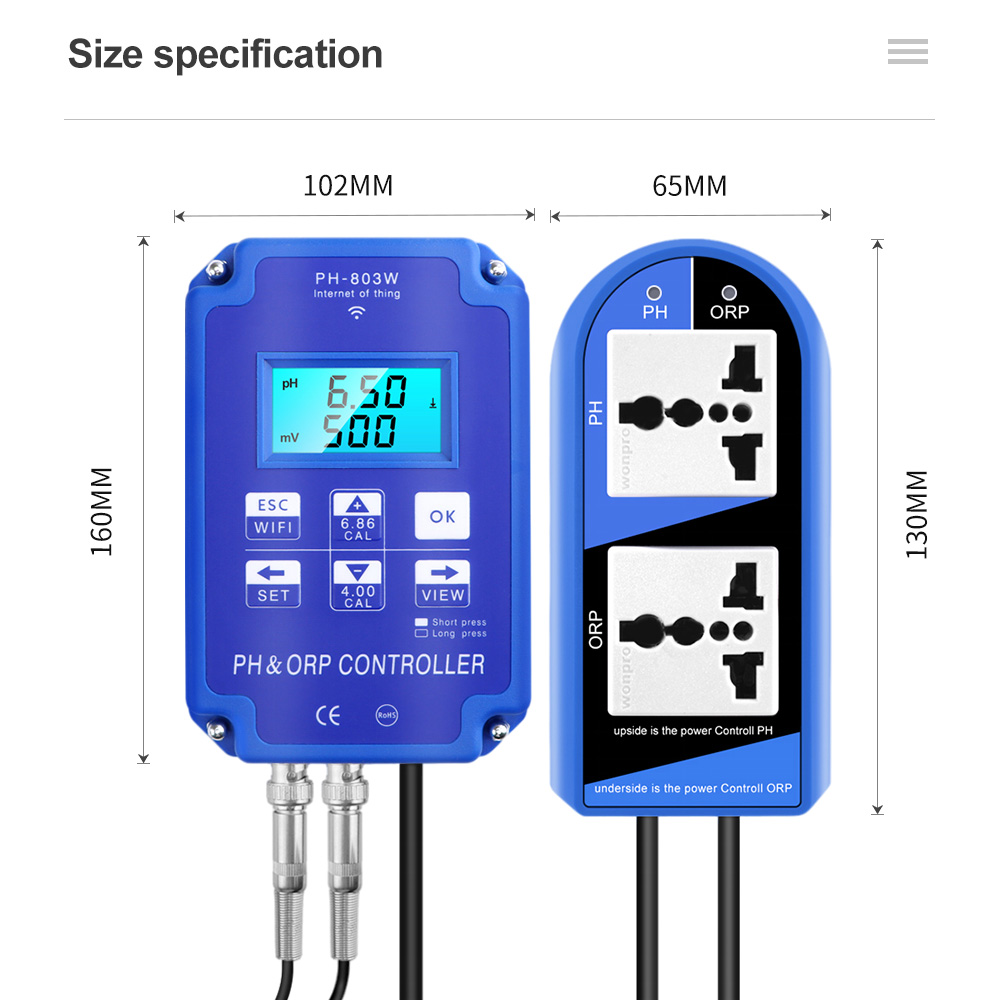 2 in 1 PH ORP 컨트롤러 PH-803W BNC - Marine Aquarium Water Analyzer 리뷰 및 가격
