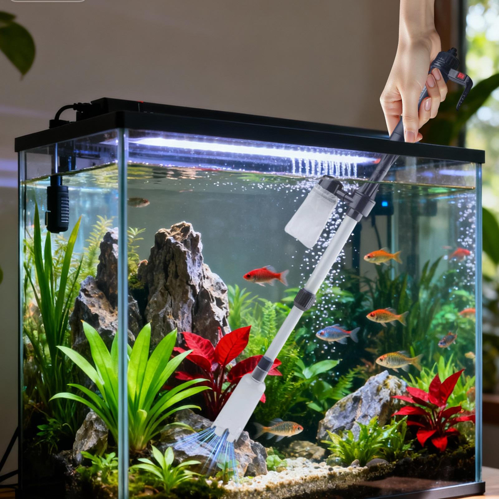 3 in 1 수족관 진공 청소기 물갈이 기능이 있는 모 - Aquarium Marine Sand 리뷰 및 가격