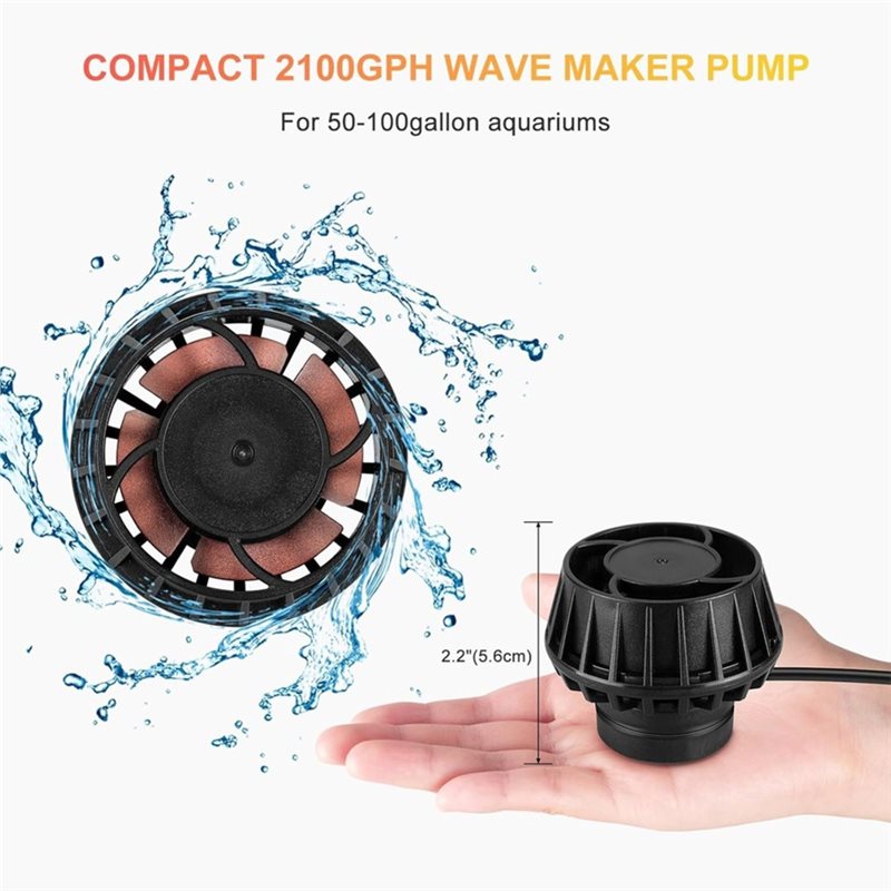 컨트롤러가 포함된 ABUI-웨이브 메이커 2100GPH - Powerhead Wave Maker 리뷰 및 가격