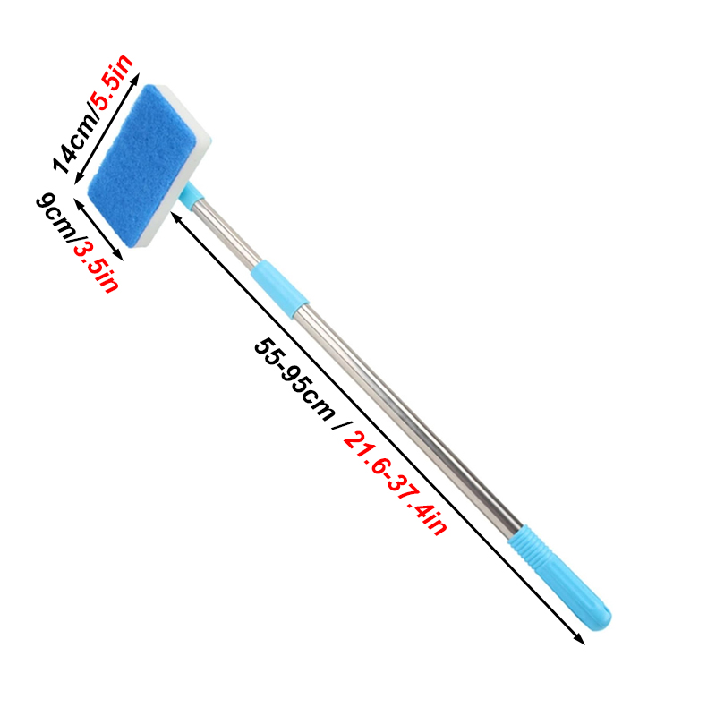 55-95cm 텔레스코픽 핸들 180 °   클리너 스 - Marine Aquarium Glass Cleaner 리뷰 및 가격