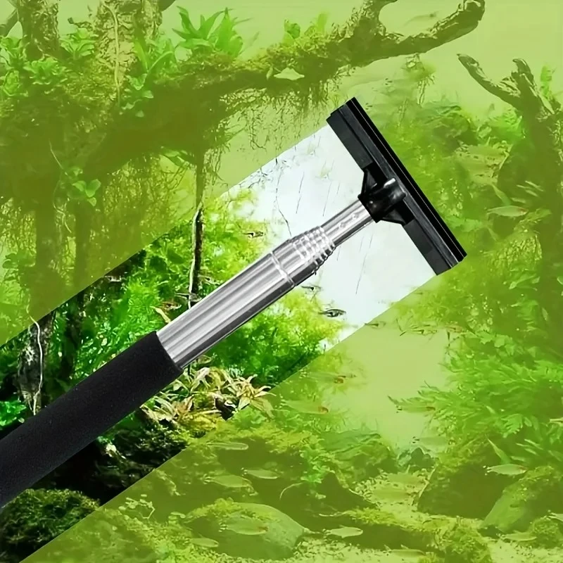 텔레스코픽 수족관 스크레이퍼 브러시, 수족관 청소용 다 - Marine Aquarium Glass Cleaner 리뷰 및 가격