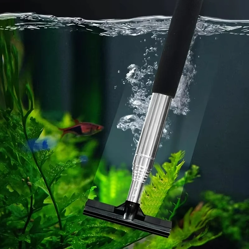 텔레스코픽 수족관 스크레이퍼 브러시, 수족관 청소용 다 - Marine Aquarium Glass Cleaner 리뷰 및 가격