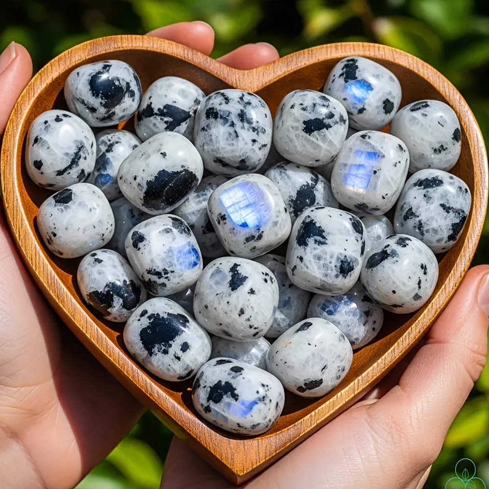 1봉지 100g 천연 화려한 문스톤 텀블 스톤 - 놀라 - Aquarium Marine Stone 리뷰 및 가격