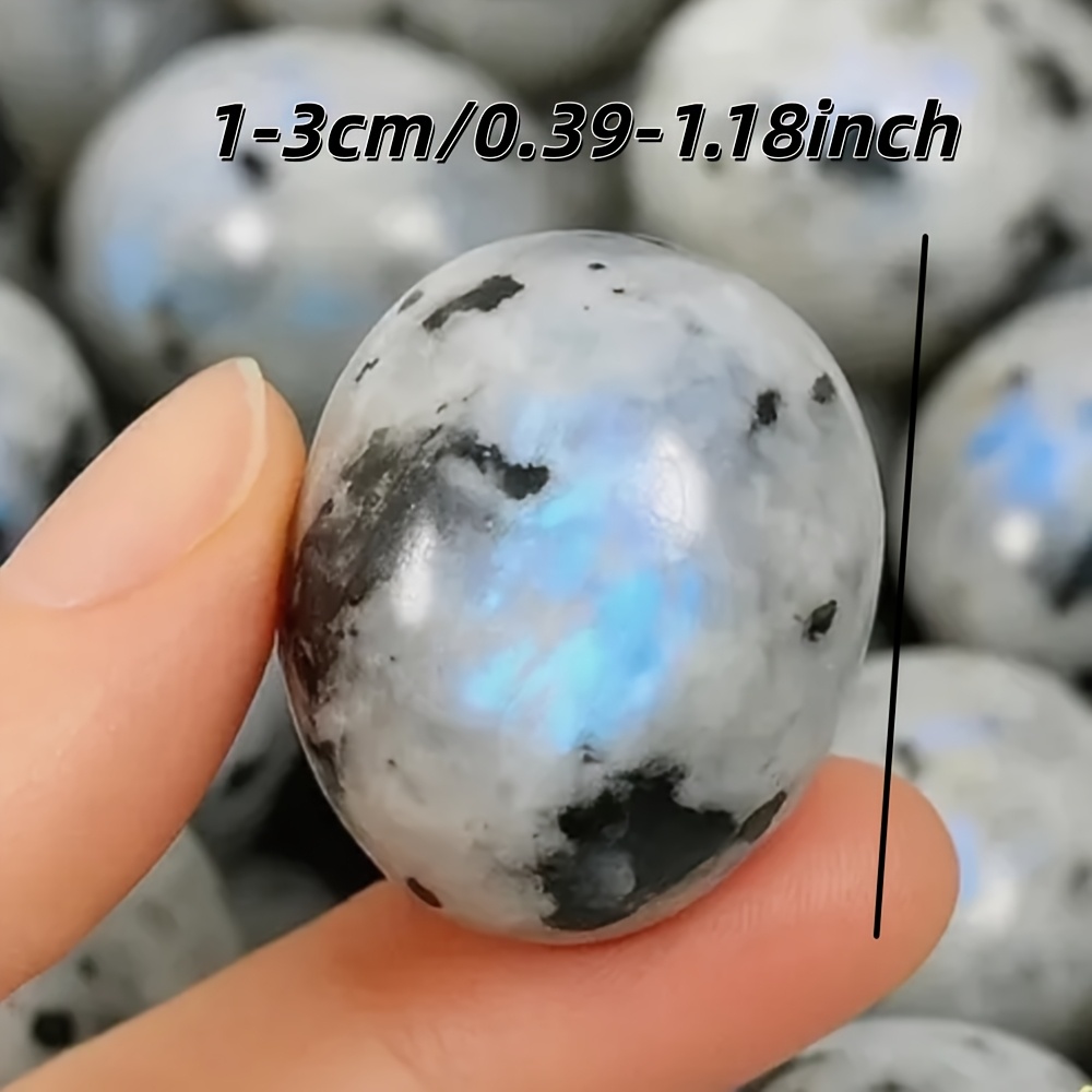 1봉지 100g 천연 화려한 문스톤 텀블 스톤 - 놀라 - Aquarium Marine Stone 리뷰 및 가격