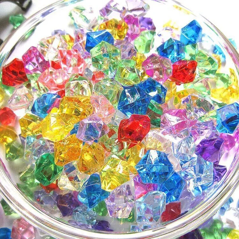200pcs 아크릴 보석 돌 다채로운 짓 눌린 얼음 바 - Aquarium Marine Stone 리뷰 및 가격