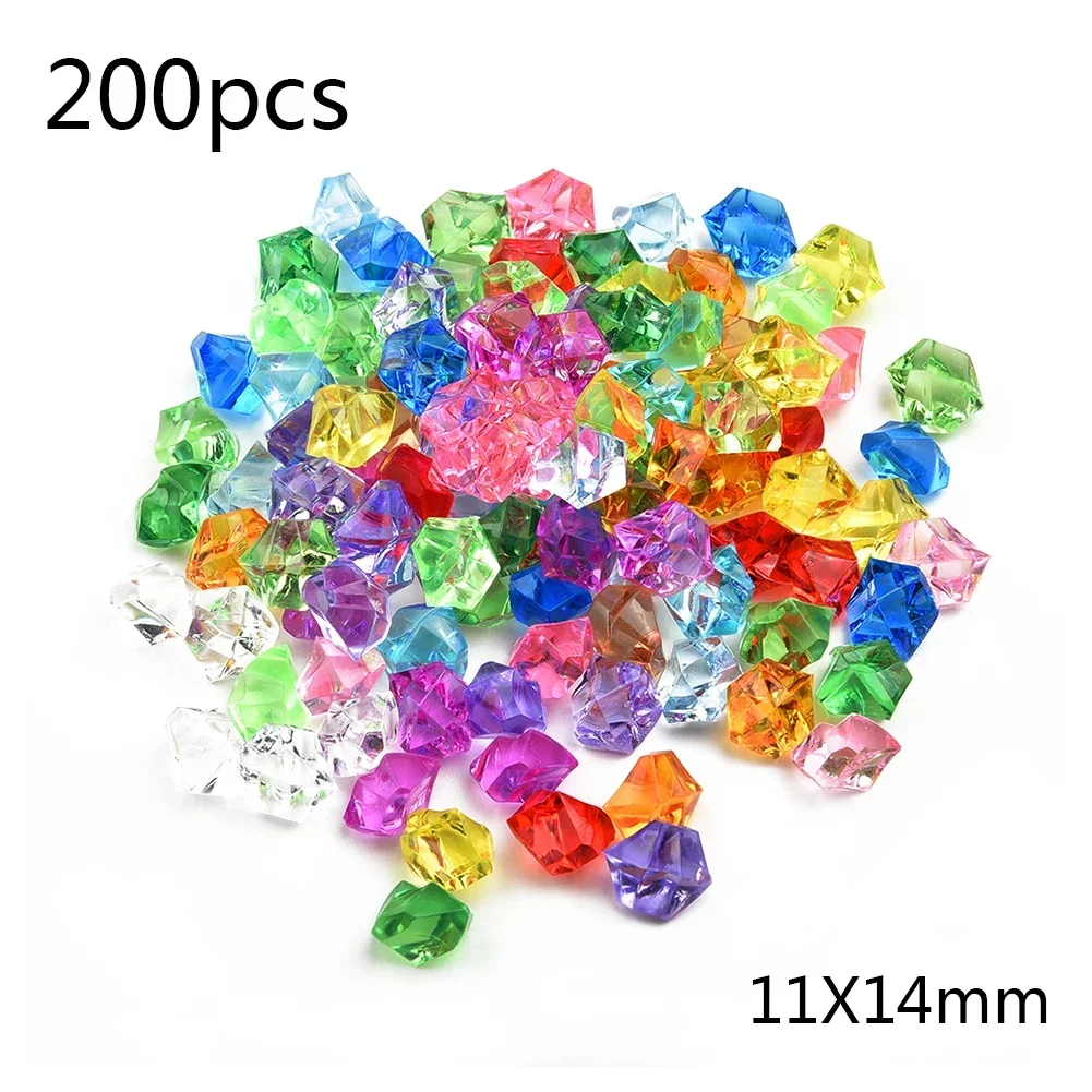 200pcs 아크릴 보석 돌 다채로운 짓 눌린 얼음 바 - Aquarium Marine Stone 리뷰 및 가격