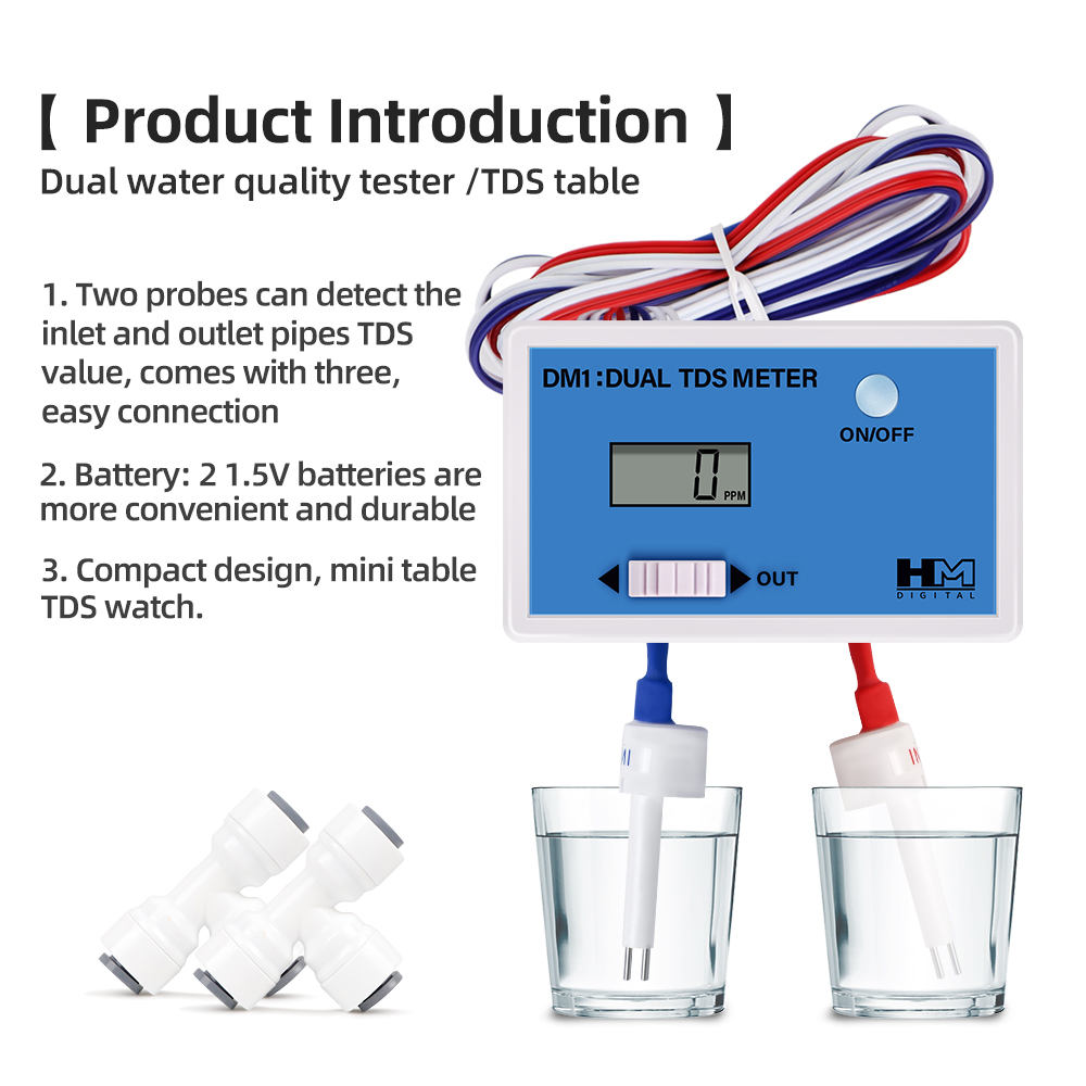 DM1 듀얼 TDS 수질 테스터, 듀얼 ec측정기 디지 - Marine Aquarium Water Analyzer 리뷰 및 가격
